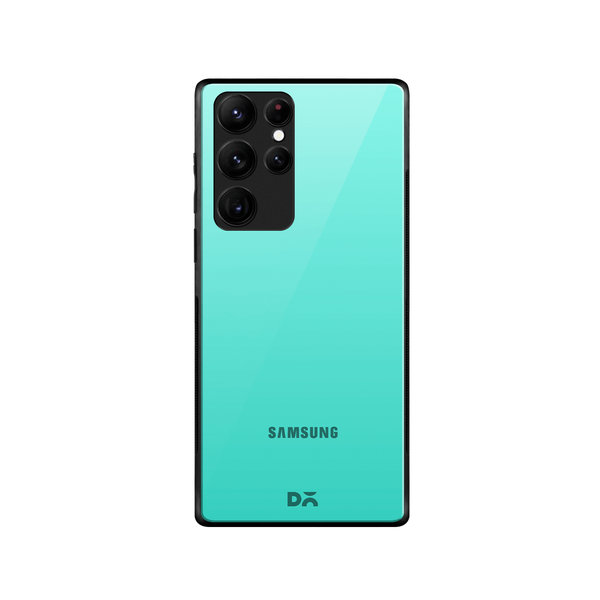 

DailyObjects Teal Gradient Glass Case Cover For Samsung Galaxy S22 Ultra