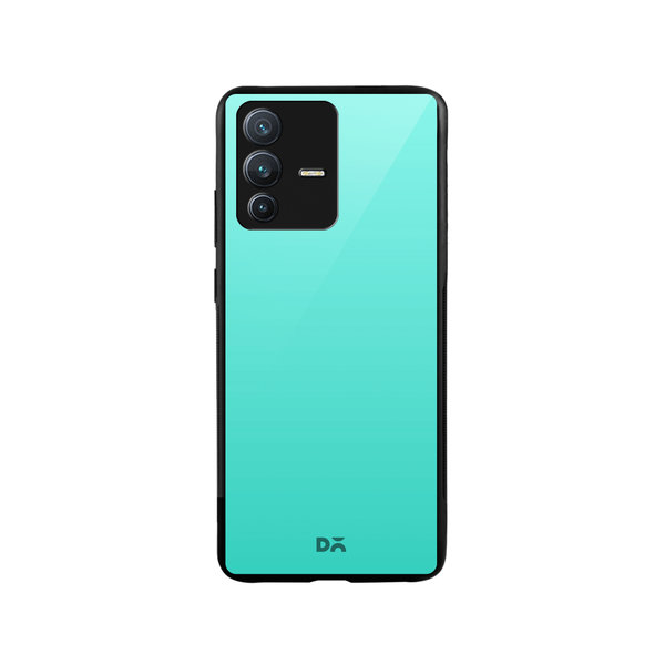 

DailyObjects Teal Gradient Glass Case Cover For Vivo V23