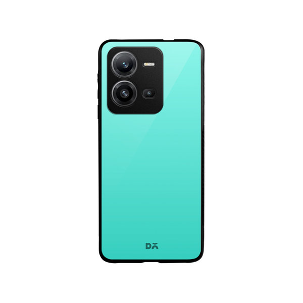 

DailyObjects Teal Gradient Glass Case Cover For Vivo V25