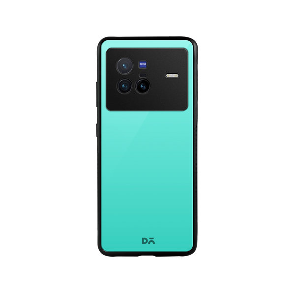 

DailyObjects Teal Gradient Glass Case Cover For Vivo X80