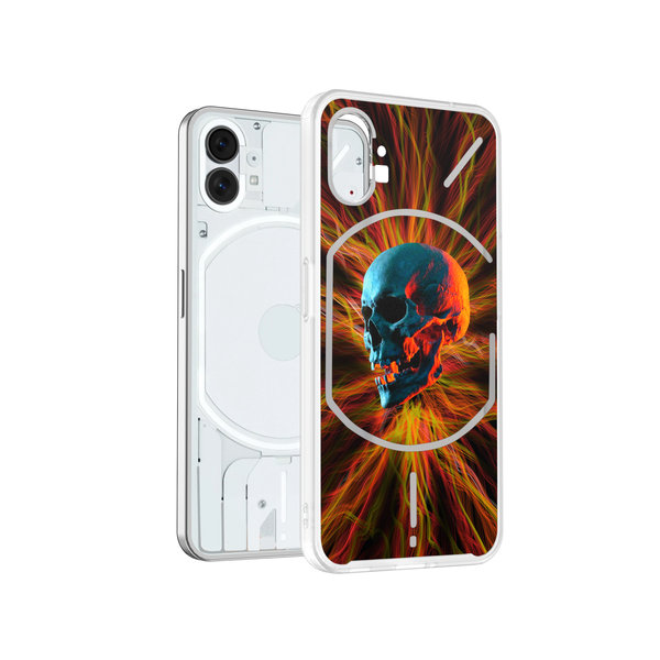 

DailyObjects Teal Orange Cranio Frosted Case Cover For Nothing Phone 1