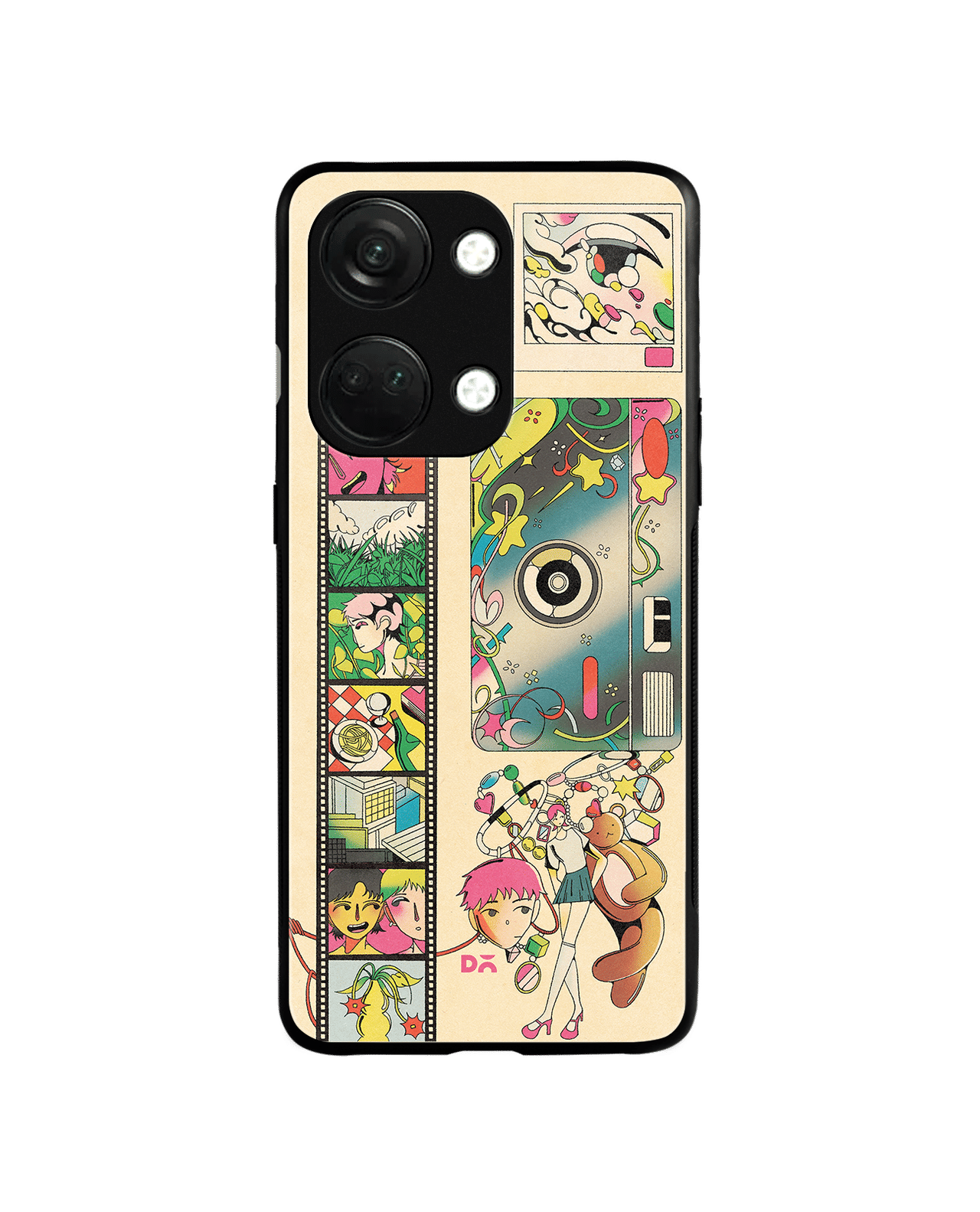 Technicolour Glass Case Cover For OnePlus Nord 3