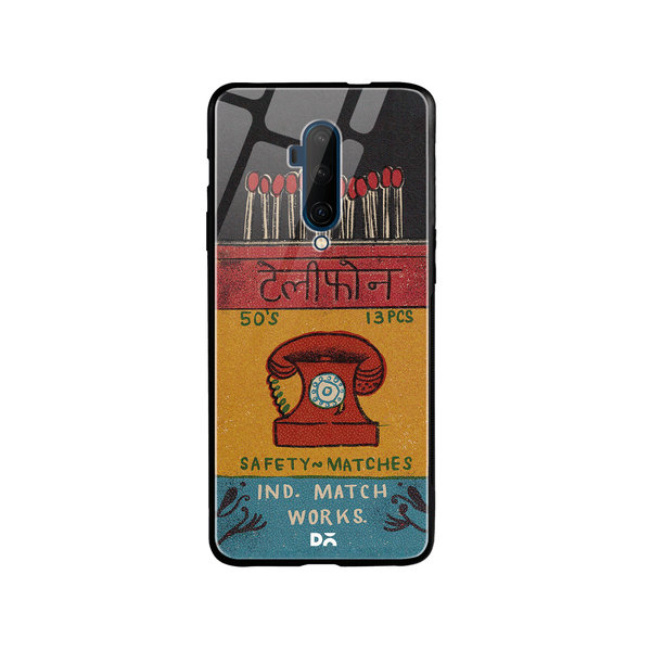 

DailyObjects Telephone Matchbox Glass Case Cover For OnePlus 7T Pro