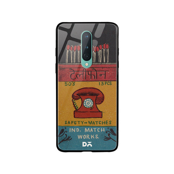 

DailyObjects Telephone Matchbox Glass Case Cover For OnePlus 8