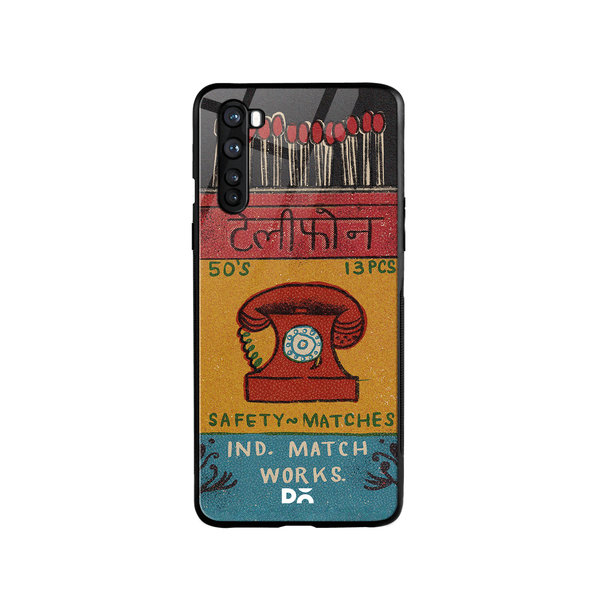 

DailyObjects Telephone Matchbox Glass Case Cover For OnePlus Nord
