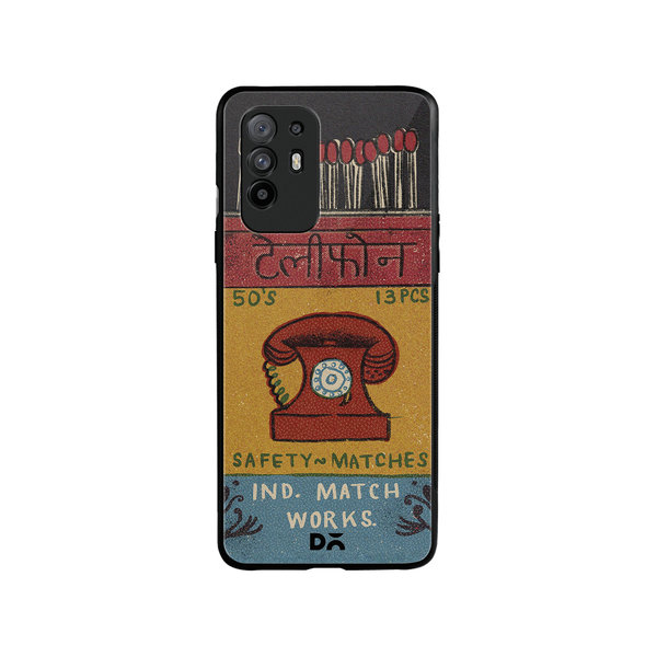 

DailyObjects Telephone Matchbox Glass Case Cover For Oppo F19 Pro Plus