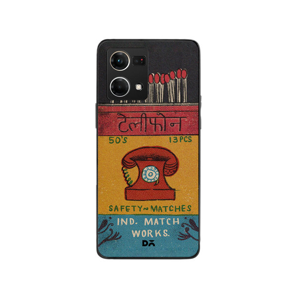 

DailyObjects Telephone Matchbox Glass Case Cover For Oppo Reno 7