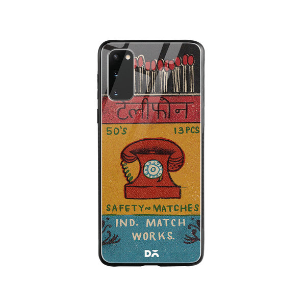 

DailyObjects Telephone Matchbox Glass Case Cover For Samsung Galaxy S20