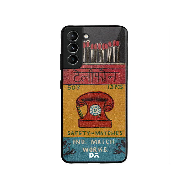 

DailyObjects Telephone Matchbox Glass Case Cover For Samsung Galaxy S22 Plus