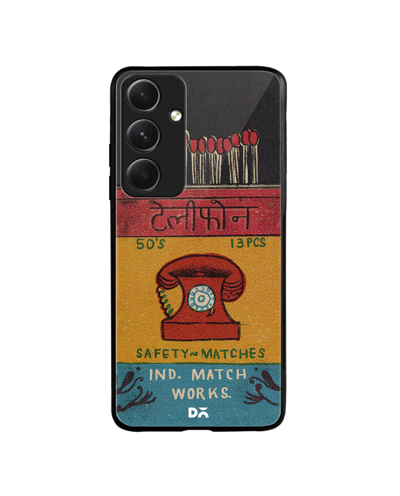 Telephone Matchbox Glass Case Cover For Samsung Galaxy S24 Plus