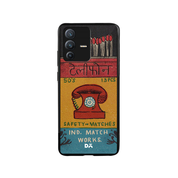 

DailyObjects Telephone Matchbox Glass Case Cover For Vivo V23