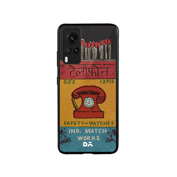 

DailyObjects Telephone Matchbox Glass Case Cover For Vivo X60
