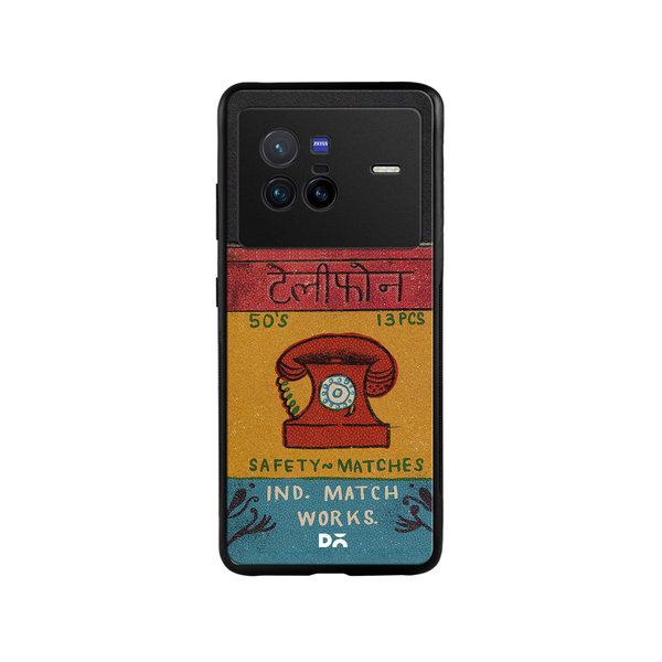 

DailyObjects Telephone Matchbox Glass Case Cover For Vivo X80