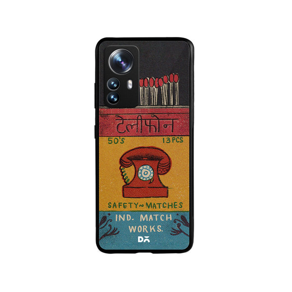 

DailyObjects Telephone Matchbox Glass Case Cover For Xiaomi 12 Pro