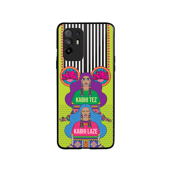 DailyObjects Tezy Lazy Glass Case Cover For Oppo F19 Pro Plus