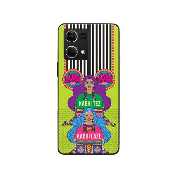 

DailyObjects Tezy Lazy Glass Case Cover For Oppo Reno 7
