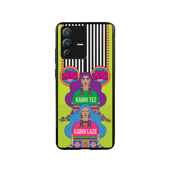 

DailyObjects Tezy Lazy Glass Case Cover For Vivo V23 Pro