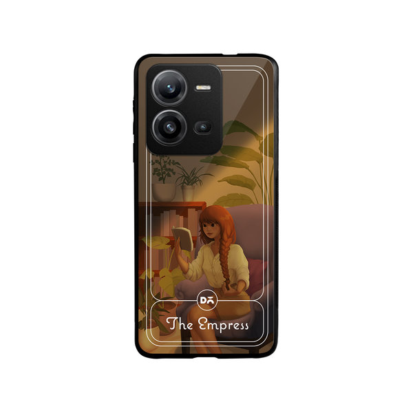 

DailyObjects The Empress Glass Case Cover For Vivo V25