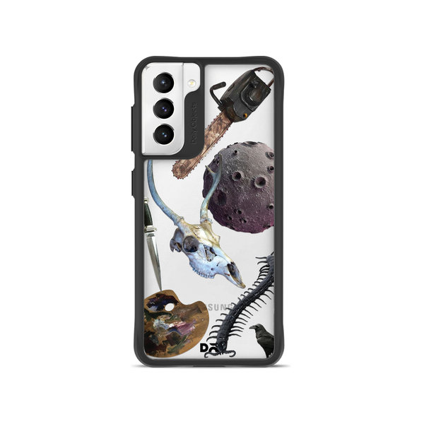 

DailyObjects The Final Stroke Black Hybrid Clear Case Cover For Samsung Galaxy S21 Plus