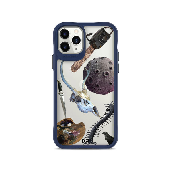 

DailyObjects The Final Stroke Blue Hybrid Clear Case Cover For iPhone 11 Pro