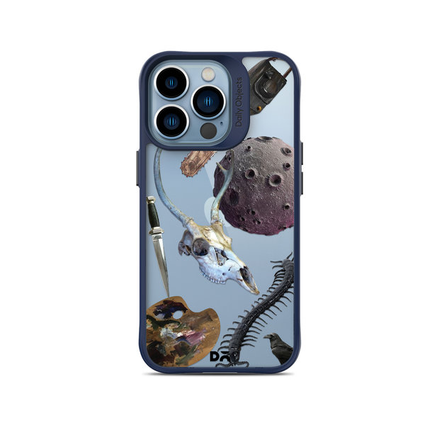 

DailyObjects The Final Stroke Blue Hybrid Clear Case Cover For iPhone 14 Pro