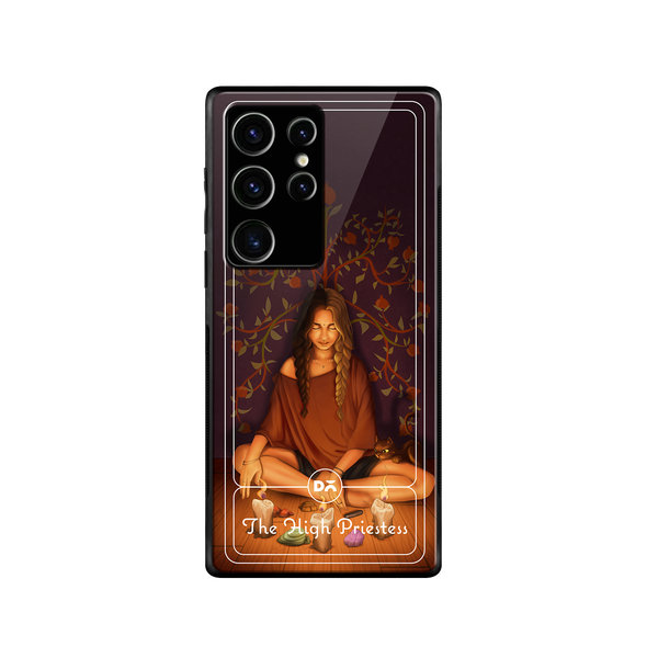 DailyObjects The High Priestess Glass Case Cover For Samsung Galaxy S23 Ultra