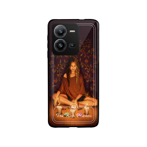 DailyObjects The High Priestess Glass Case Cover For Vivo V25