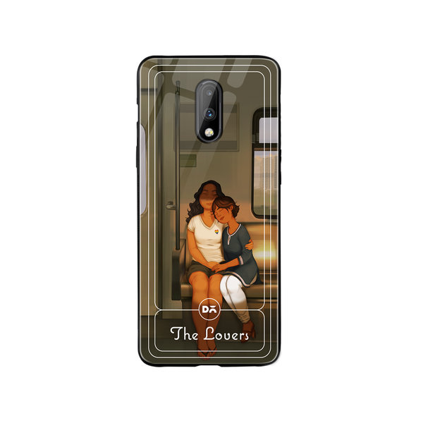 

DailyObjects The Lovers Glass Case Cover For OnePlus 7
