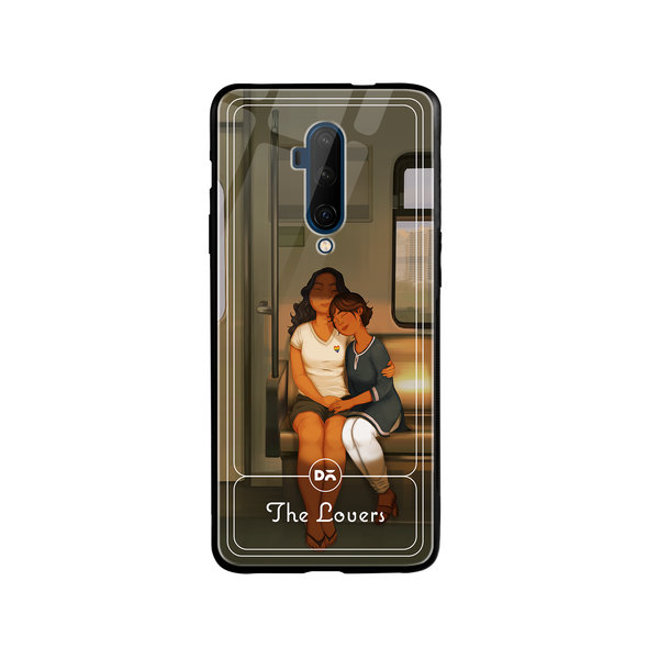 

DailyObjects The Lovers Glass Case Cover For OnePlus 7T Pro