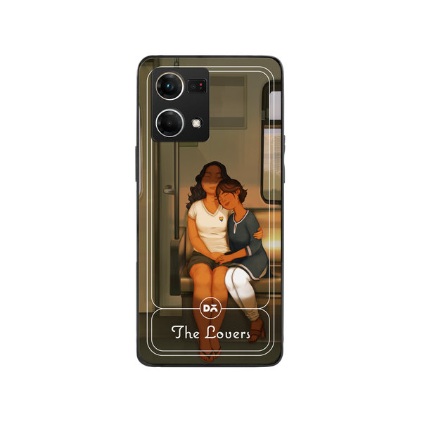

DailyObjects The Lovers Glass Case Cover For Oppo Reno 7