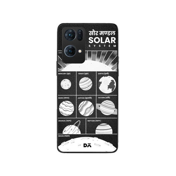 DailyObjects The Solar System Glass Case Cover For Oppo Reno 7 Pro