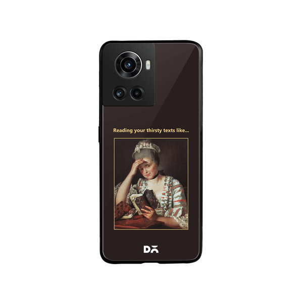 

DailyObjects Thirsty Text Glass Case Cover For OnePlus 10R