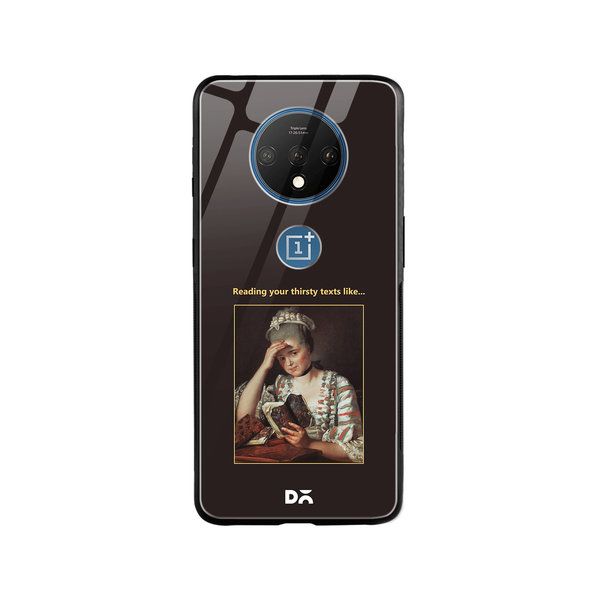 

DailyObjects Thirsty Text Glass Case Cover For OnePlus 7T