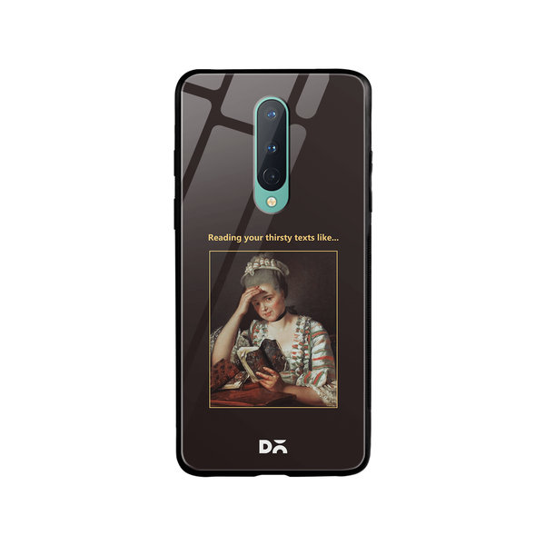 

DailyObjects Thirsty Text Glass Case Cover For OnePlus 8