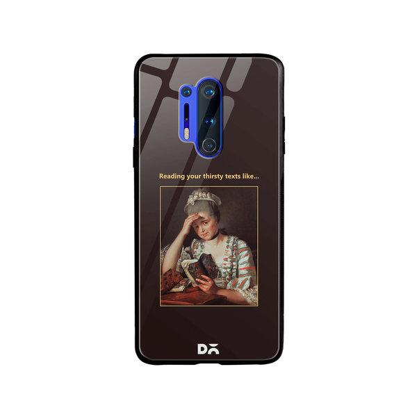 

DailyObjects Thirsty Text Glass Case Cover For OnePlus 8 Pro