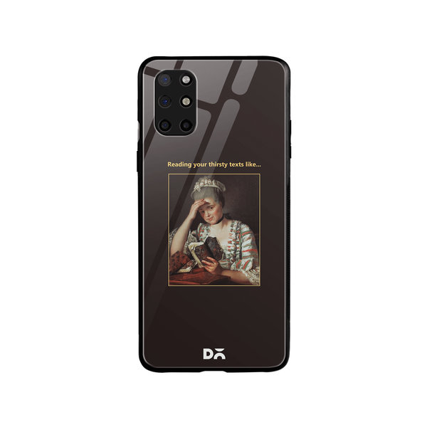 DailyObjects Thirsty Text Glass Case Cover For OnePlus 8T