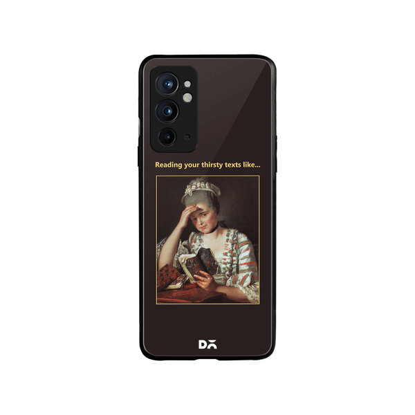 

DailyObjects Thirsty Text Glass Case Cover For OnePlus 9RT