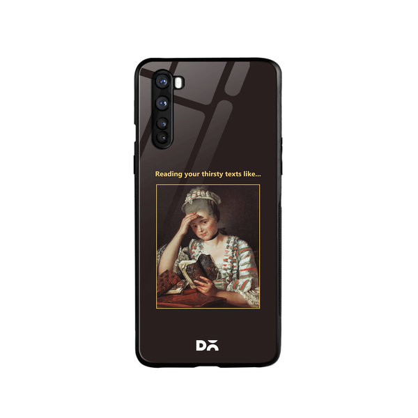 

DailyObjects Thirsty Text Glass Case Cover For OnePlus Nord