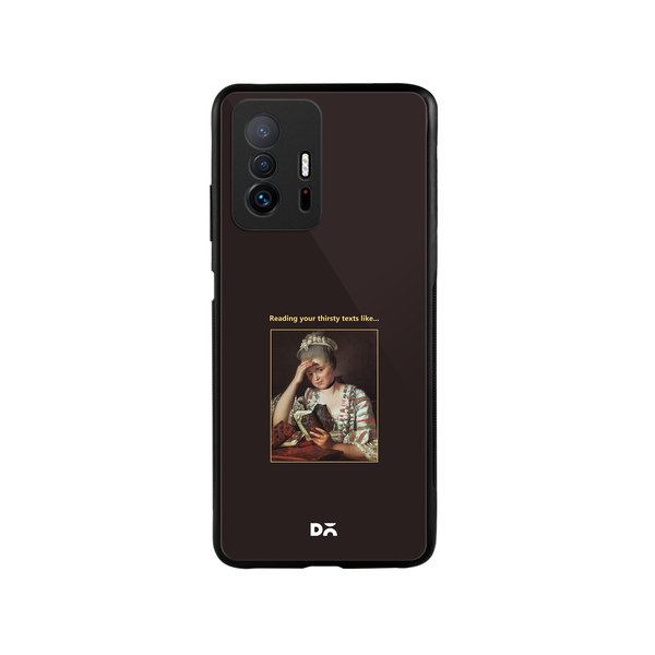 

DailyObjects Thirsty Text Glass Case Cover For Xiaomi 11T