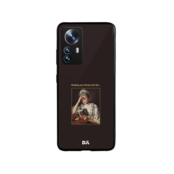 

DailyObjects Thirsty Text Glass Case Cover For Xiaomi 12 Pro