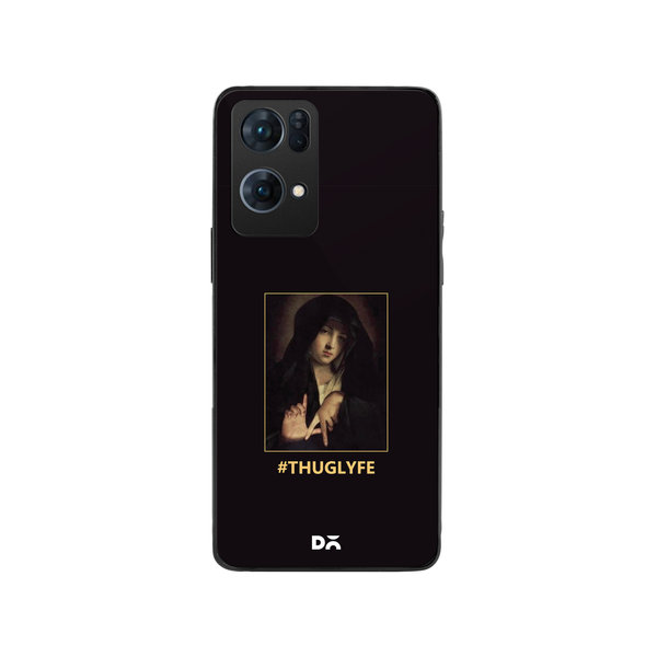 

DailyObjects Thug Lyfe Glass Case Cover For Oppo Reno 7 Pro