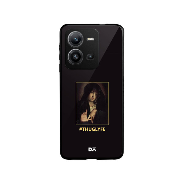 

DailyObjects Thug Lyfe Glass Case Cover For Vivo V25