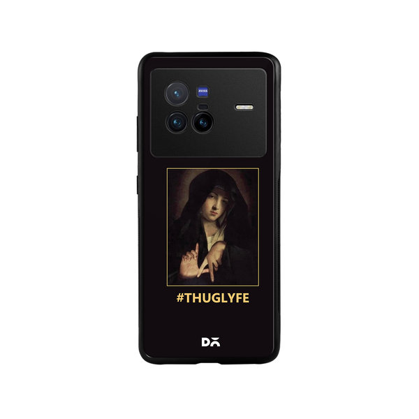 

DailyObjects Thug Lyfe Glass Case Cover For Vivo X80