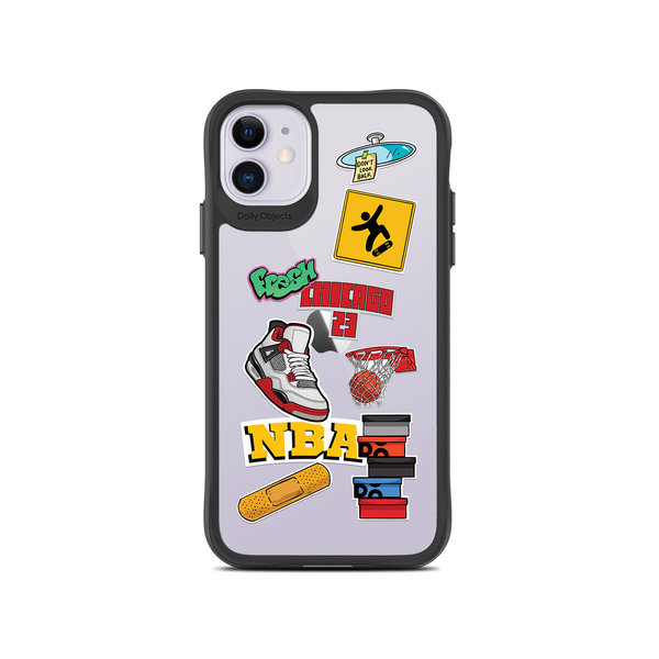 

DailyObjects Too Much Dribble Black Hybrid Clear Case Cover For iPhone 11