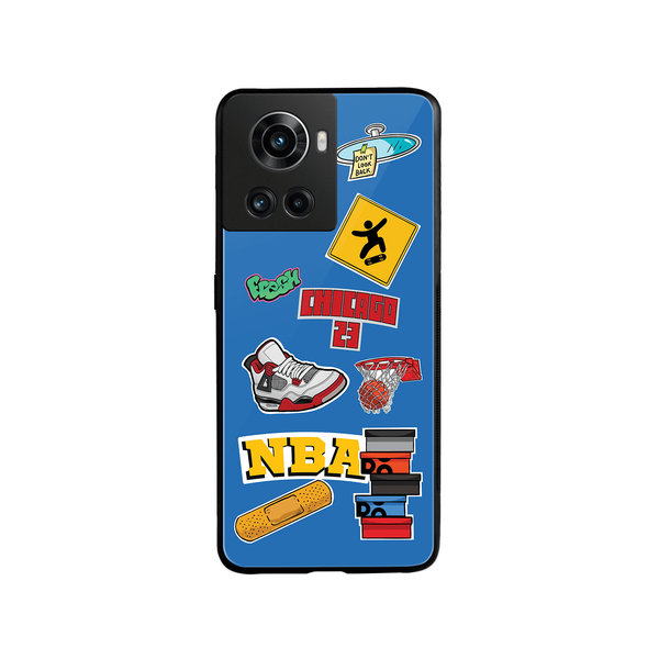 

DailyObjects Too Much Dribble Glass Case Cover For OnePlus 10R