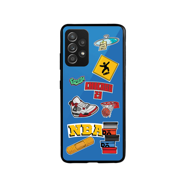 

DailyObjects Too Much Dribble Glass Case Cover For Samsung Galaxy A52