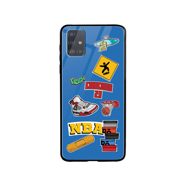 

DailyObjects Too Much Dribble Glass Case Cover For Samsung Galaxy A71