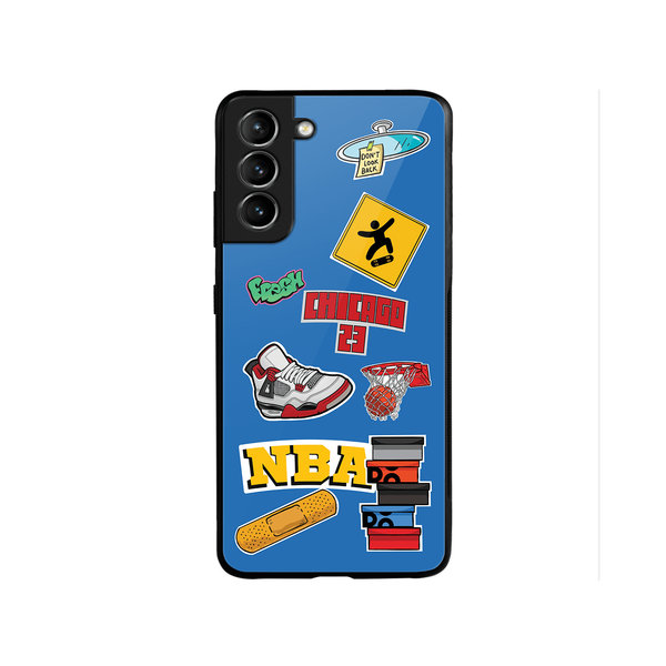 

DailyObjects Too Much Dribble Glass Case Cover For Samsung Galaxy S22
