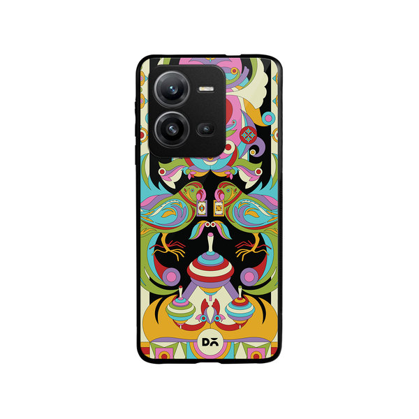 

DailyObjects Tota Mela Glass Case Cover For Vivo V25