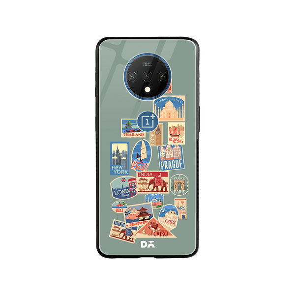 

DailyObjects Travel Bucket Glass Case Cover For OnePlus 7T